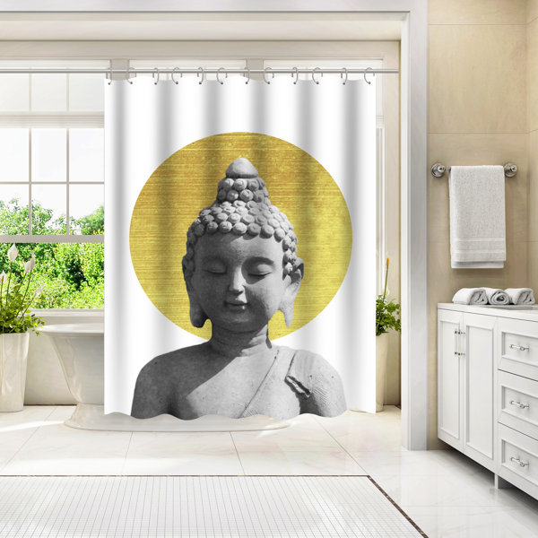 World Menagerie Abstract Shower Curtain Buddha by Ikonolexi & Reviews ...