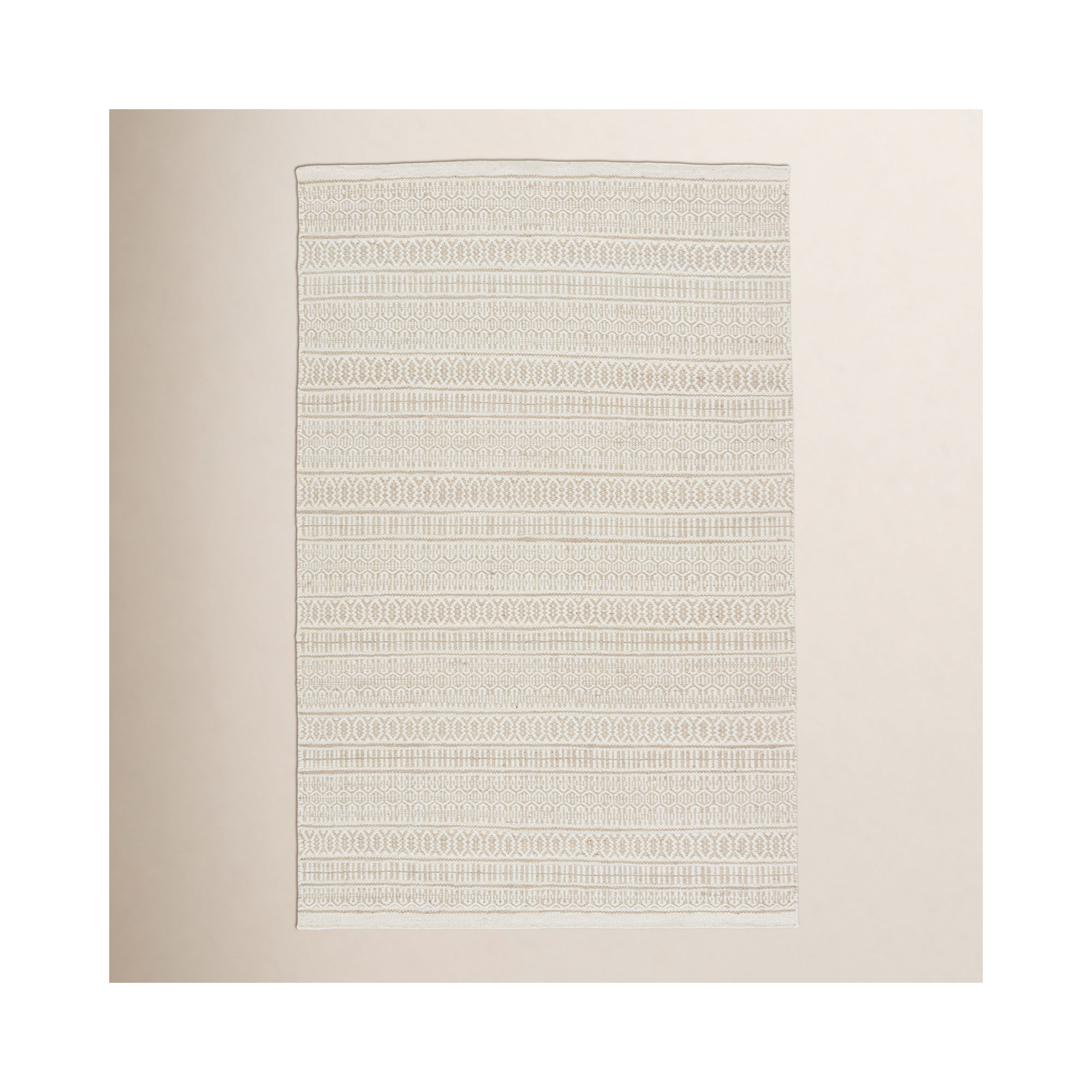 Harmond Handmade Angora/Antique White/Biscotti Rug, Rectangle 10' x 14'