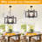 21.6" Black Chandelier For Dining Room