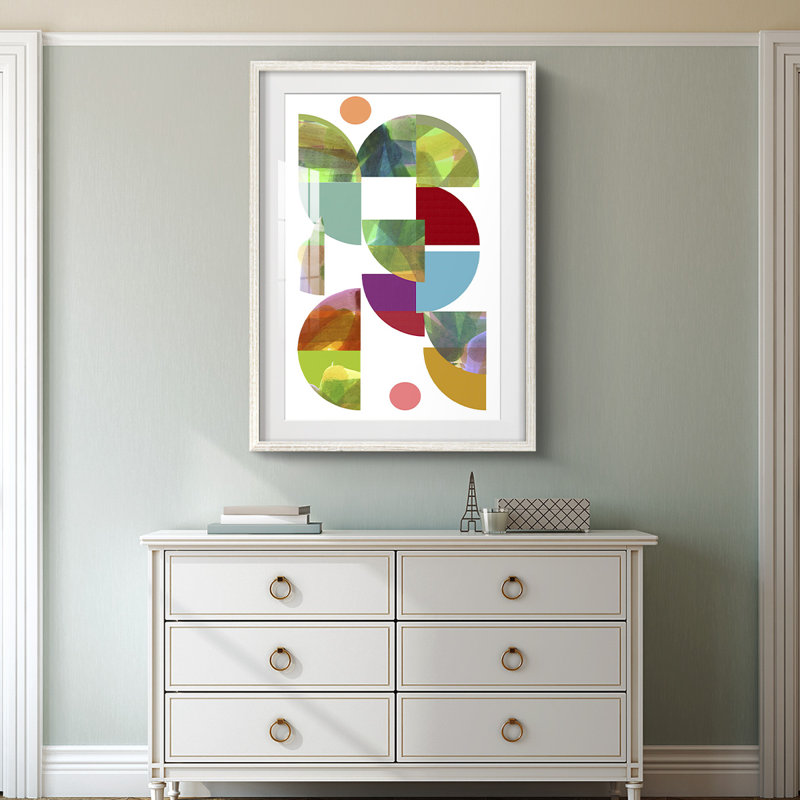 Dorset Shapes I - impression encadrée, H 28,5 po x l 20,5 po, Blanc