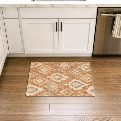 Tapis Chantille ACN3073 Ikat lavable à la machine pour intérieur/extérieur
