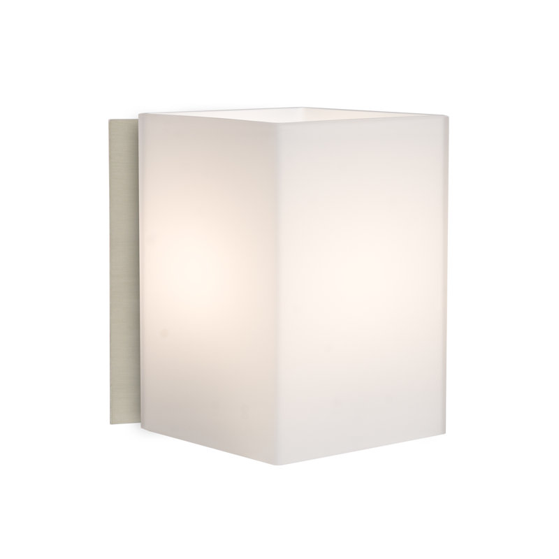Applique pour salle de bain 1 lumières Oey, Nickel satiné, Halogène