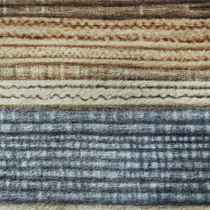 Premium Machine Washable Medena AMF1873 Stripes Rug, Runner 2'3" x 7'6"