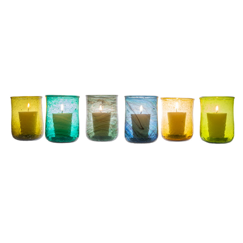 Hand Blown Multipurpose Drinking Glass Votive Holders