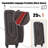 Softside Luggage Expandable 3 Piece Set Suitcase With Duffel Bag Upright Spinner Softshell Lightweight Luggage Travel Set