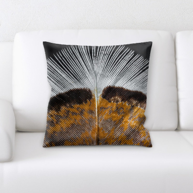 Coussin décoratif en plumes