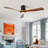 52 in. 3-Blade Indoor Flush Mount Ceiling Fan with Remote Control and Light, Dimmable, Quiet Reversible DC Motor-1396671788-1396671778-1389156779