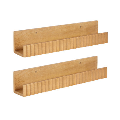 Furrow Two-Piece Picture Ledge Shelf Set