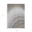 Tapis extérieur lavable abstrait gris argenté et beige 5 pi x 8 pi