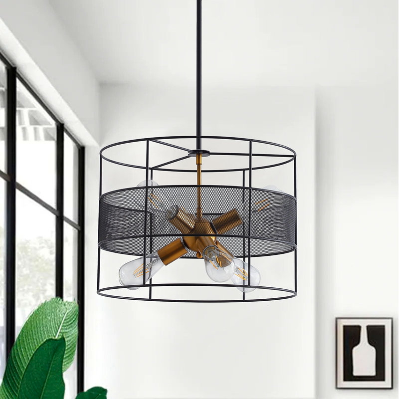 Lustre tambour 6 lumières