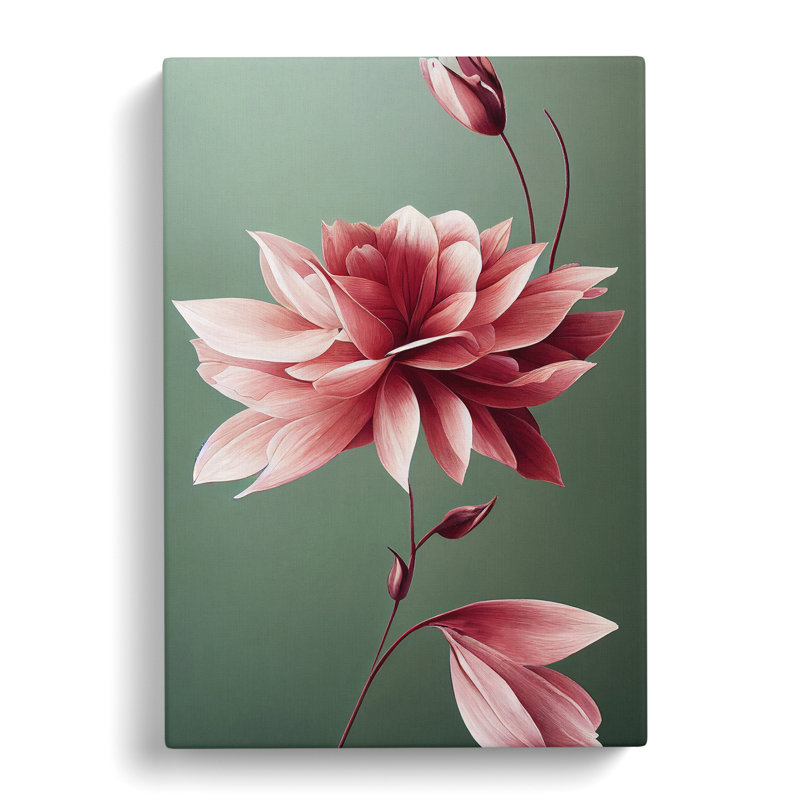 A Picturesque Flower - Print, Wrapped Canvas, 50cm H x 35cm W x 3cm D, No Matte