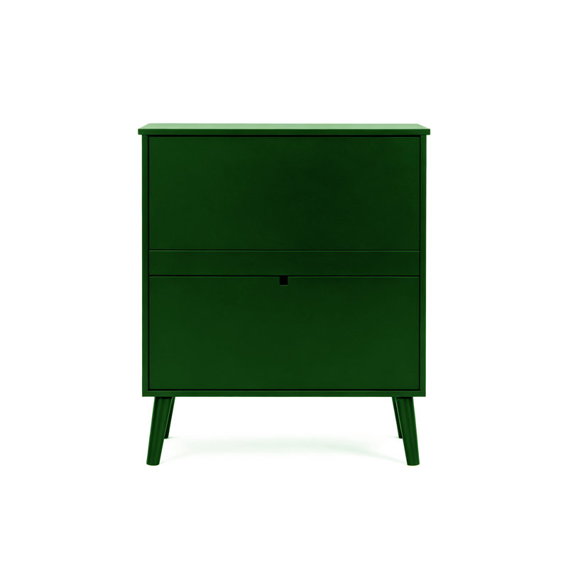 Buffet rétro avec tiroirs et portes, Vert