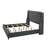 Hannabella Upholstered Microfiber / Microsuede Standard Bed