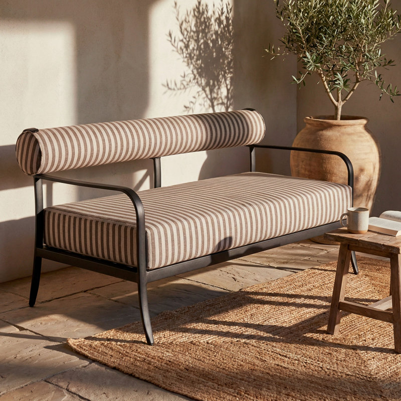 Ashley Childers X Surya Antibes Loveseat, Beige