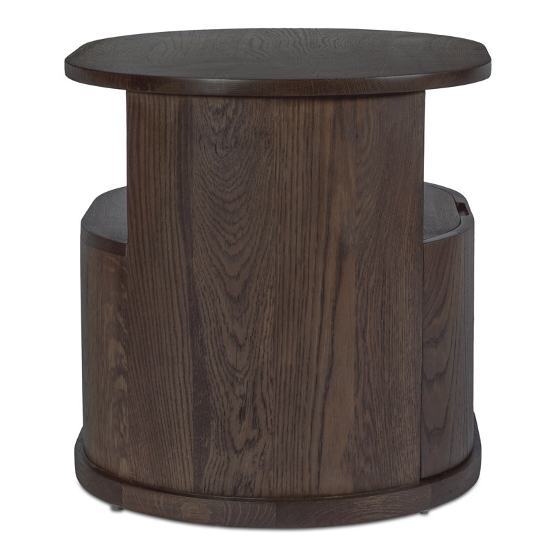 Tommy 1 - Drawer Solid Wood Nightstand, Dark Gray