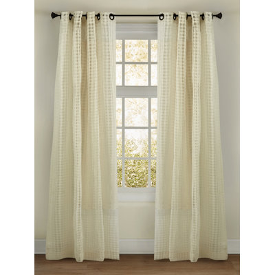 Check Sheer Curtain