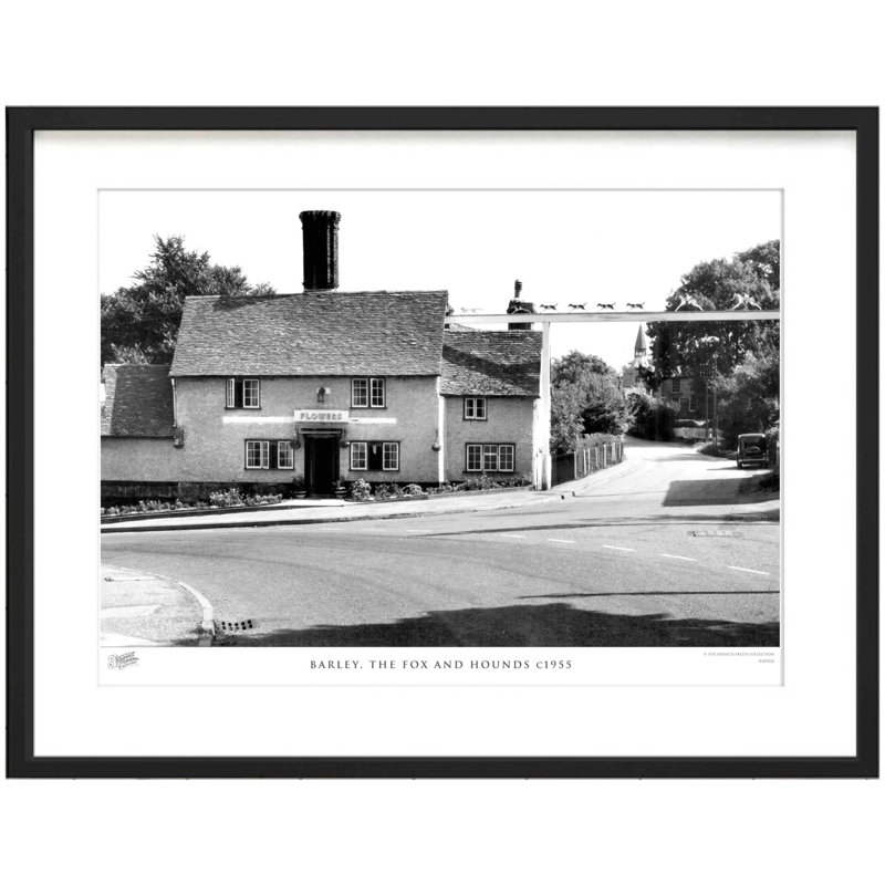Barley, The Fox And Hounds C1955 by Francis Frith - Single Picture Frame Print, 45cm H x 60cm W x 2.3cm D