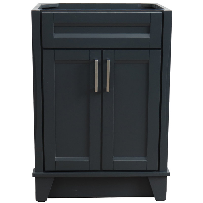 Base de meuble-lavabo simple 24 po seulement, Gris foncé
