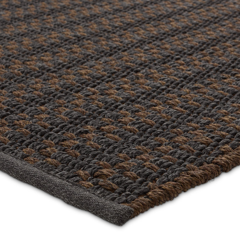 Striped Area Rug in Gray/Brown, Rectangle 2' x 3'