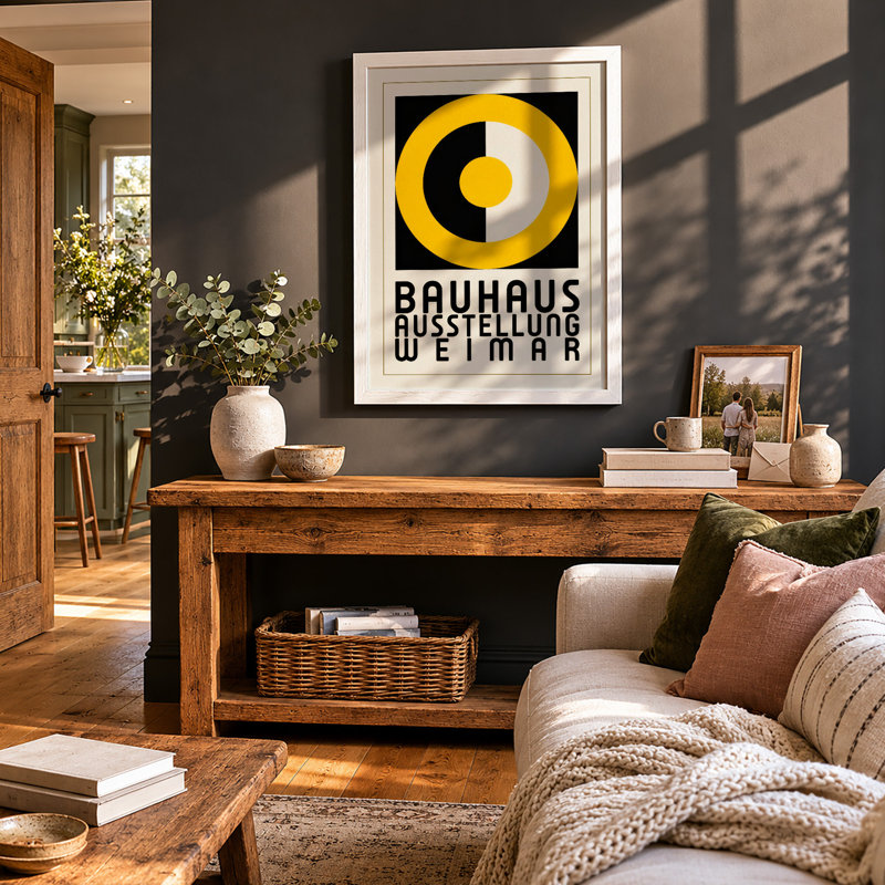 Bauhaus Ausstellung Weimar Geometric - Print, A3 - 42.0 x 29.7 cm, White