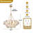 6-Light Lridescent Bubble Glass Globe Chandelier-65931389