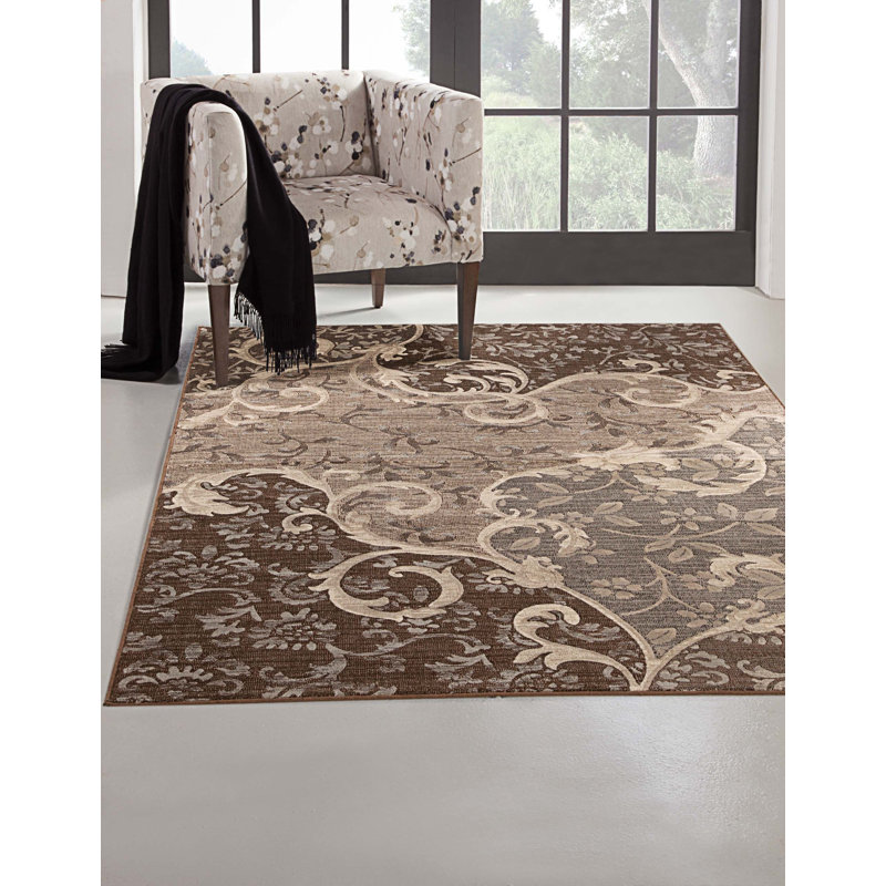 Shawana Viscose Floral Rug