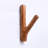 Branchout Solid Wood Hook Rack