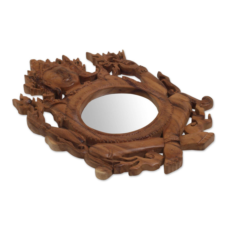 Fisnik Solid Wood Flat Wall Mirror