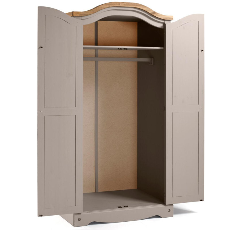 Bridewell 2 Door Wardrobe, Grey