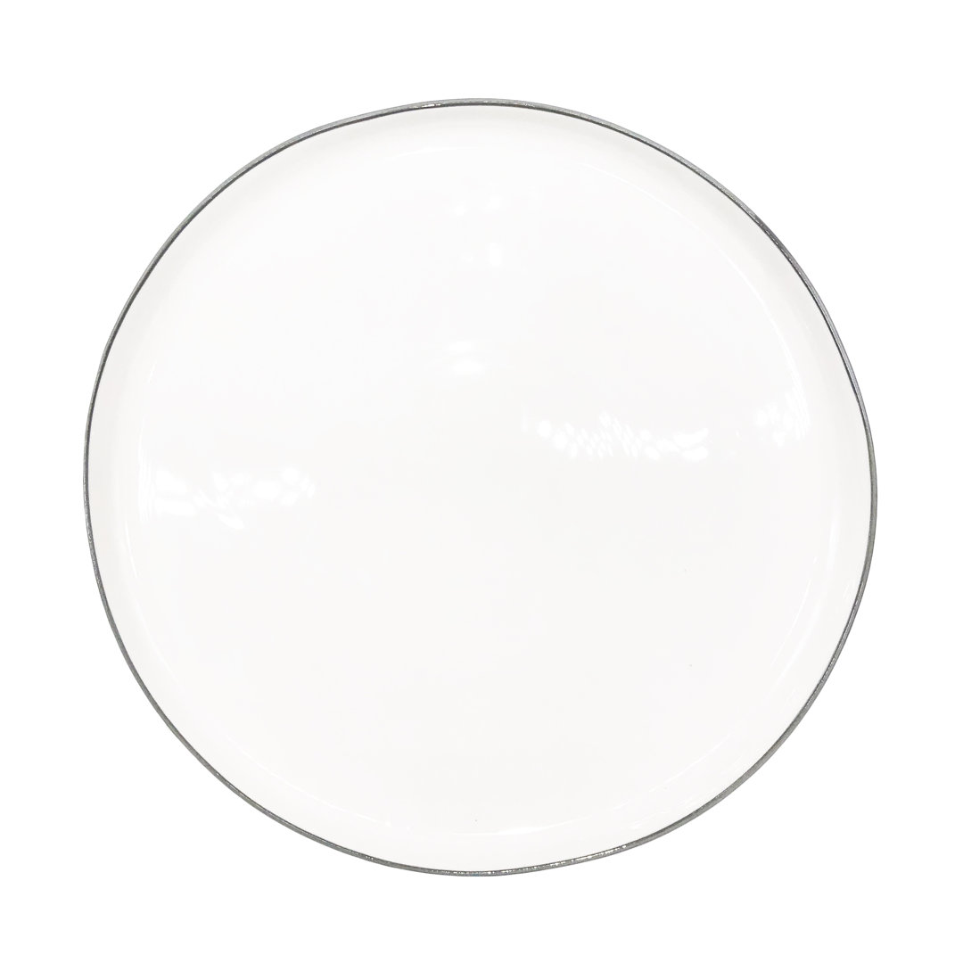Canvas Home Abbesses Colored Rim Porcelain Dinner Plate (Set of 4) Canvas Home 