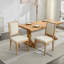 Ensemble de 2 chaises d'appoint à structure en bois avec pieds robustes-640672650