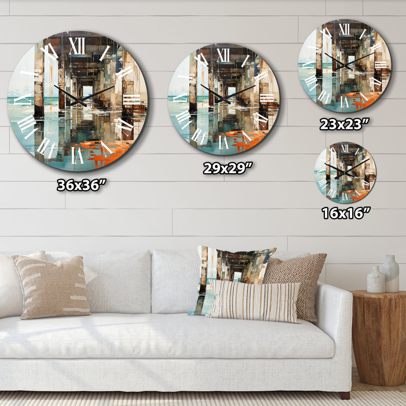 Charika - Horloge murale nautique et de plage, Grand