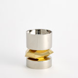 Romano Nickel Candle Holder-Short