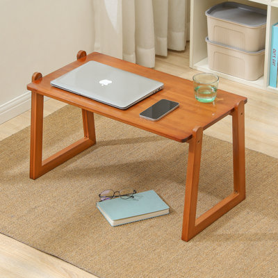 Table basse en bambou, table basse, plateau à plateau-coussin, support pour ordinateur portable