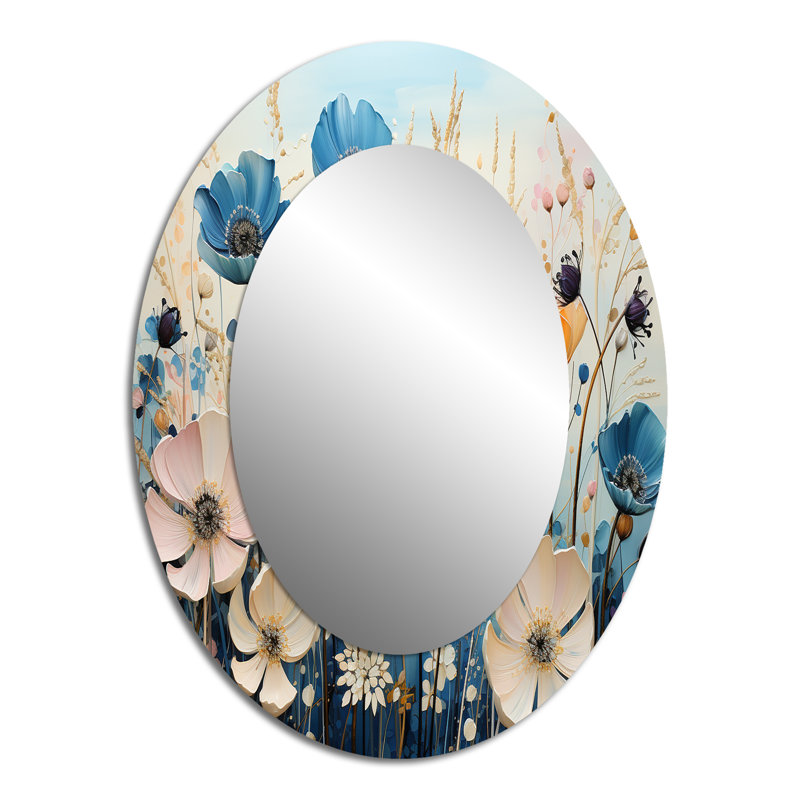Miroir mural ovale Meadowscape Meadowscape Meadow, 40 po x 30 po