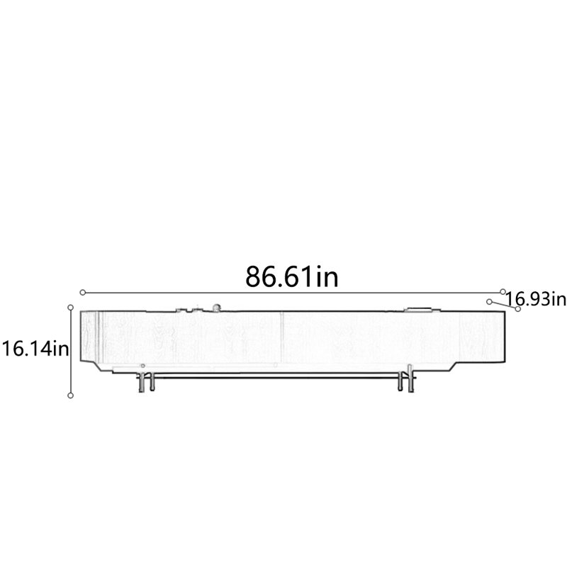 Solid wood creative art marble TV cabinet