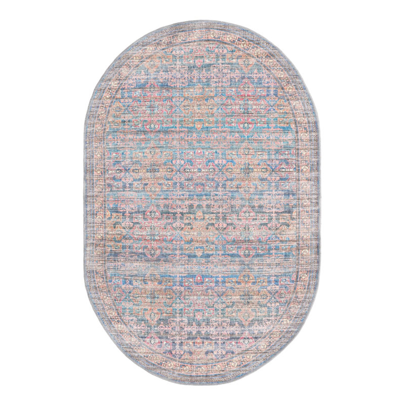 Hadsell Chenille Indoor Rug, Oval 3'11" x 6'