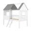 Lit mezzanine simple en bois avec deux fenêtres latérales-2054229597