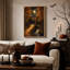 «Stone Bridge Over Stream In Moonlit Autumn Forest», art mural sur toile-636297611