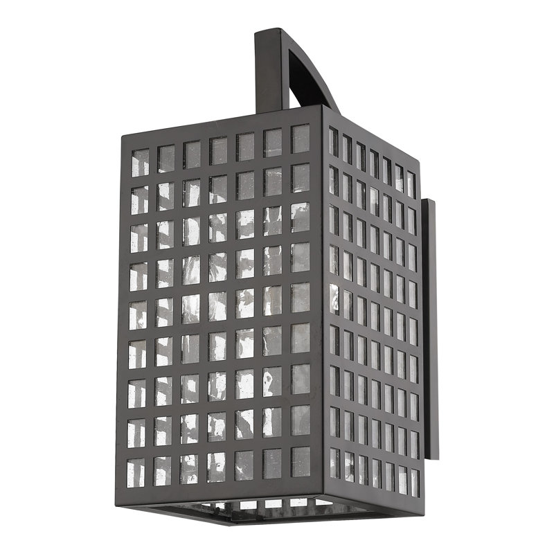 Lanterne murale d'extérieur 3 lumières Hobbs, Bronze huilé