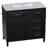 36-Inch Bathroom Vanity With Ceramic Sink Top, Solid Wood Frame And MDF Cabinet, Flip Drawer Design With Adjustable Shelf And Metal Handles, Freestanding Bathroom Storage Cabinet (Faucet Not Included)-1271729465
