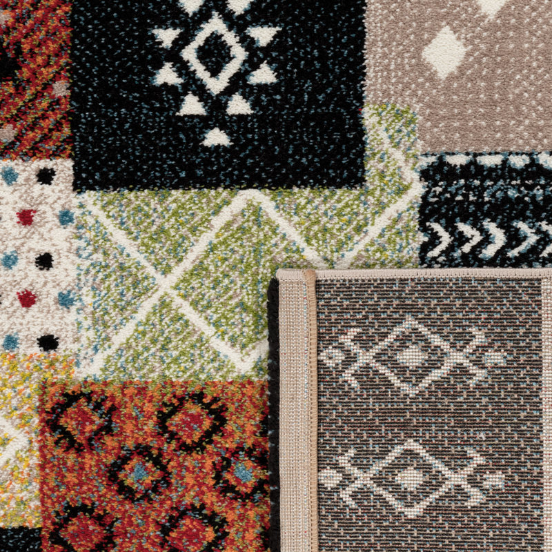 Eccleshall Chequered Area Rug, Rectangle 80 x 150cm