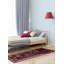 Tapis en laine bleu marine foncé noué à la main 3 pi 5 po x 9 pi 4 po Anadol