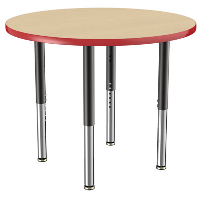 Table ronde à hauteur réglable
