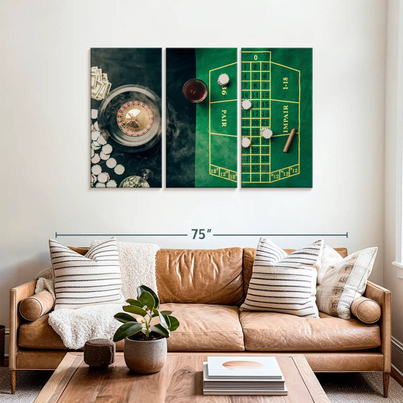 Senne Casino Table Game, 36" H x 57" W