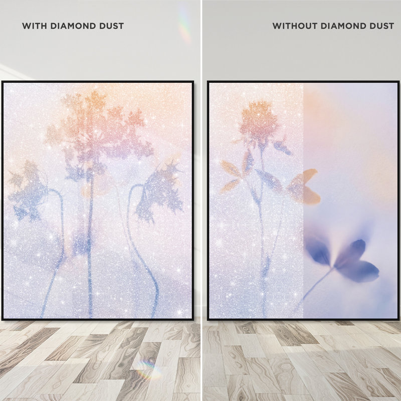 Lavender Shadows Set Set by Oliver Gal, 37"H x 46"W, Black Floater Frame
