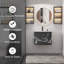Ensemble de meuble-lavabo mural simple Sharee avec comptoir d'évier, robinet et drain en alliage de zinc, armoire flottante avec tiroirs à fermeture en douceur-1709662304-1709662311
