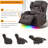 Henrick Faux Leather Power Recliner Chair with LED light and Massage Functions-684776454