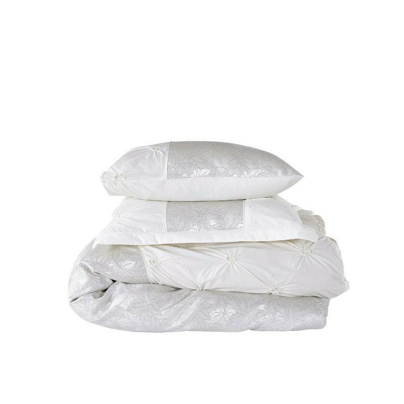 Gallman Cotton Blend Floral Duvet Cover Set with Pillowcases, Super King Duvet Set + 2 Pillowcases