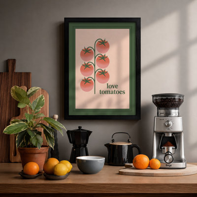 Love Tomatoes Modern - Framed Print